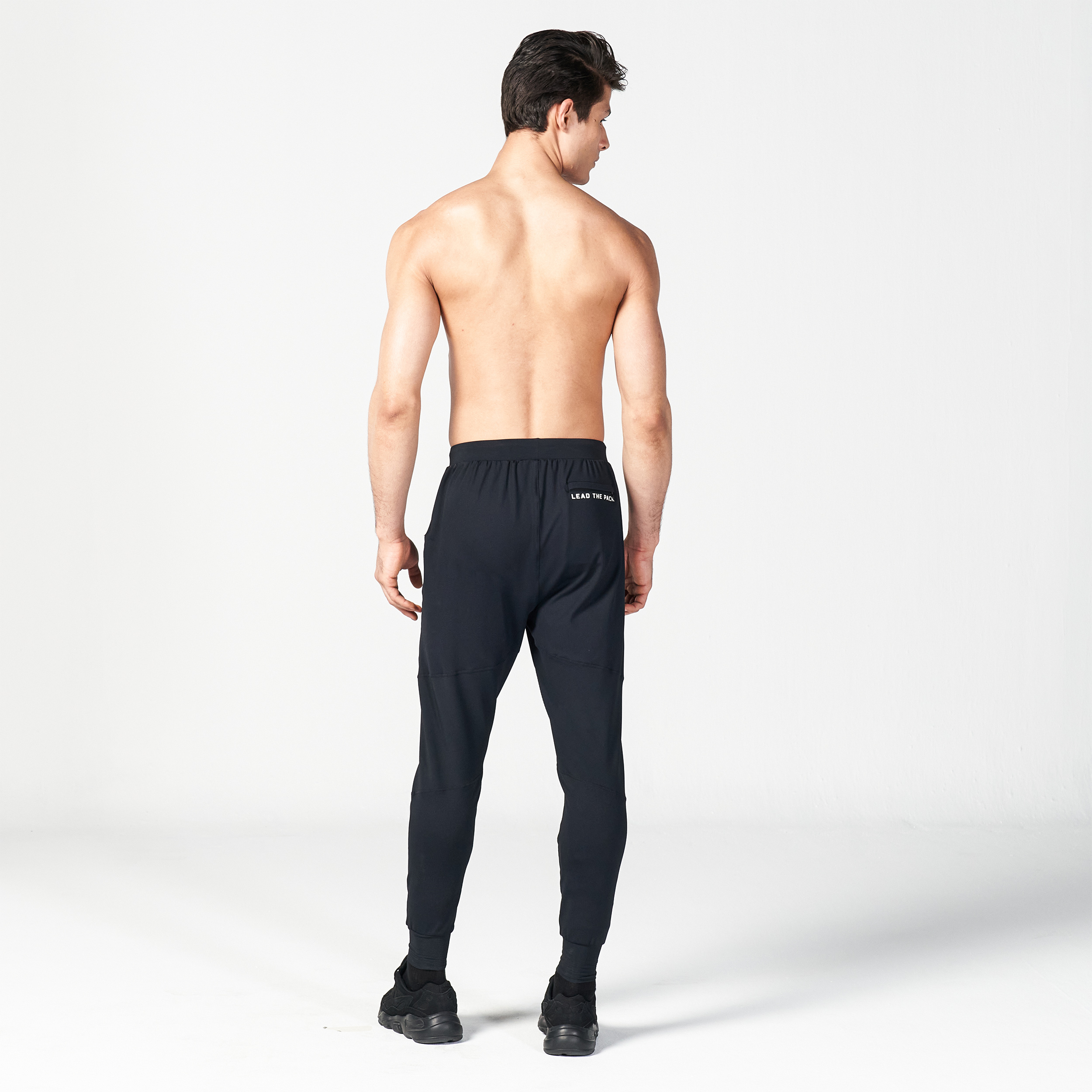 STATEMENT RIBBED JOGGERS REIMAGINED - BLACK