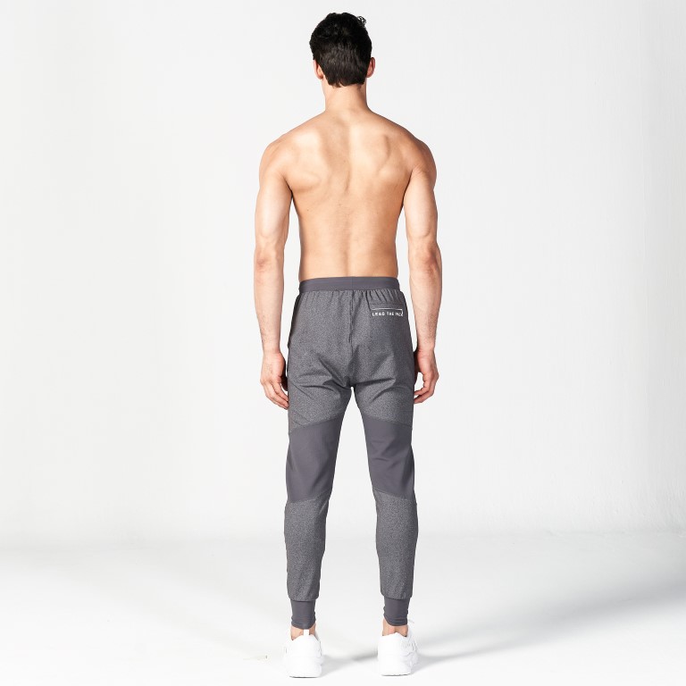 STATEMENT RIBBED JOGGERS REIMAGINED - GREY
