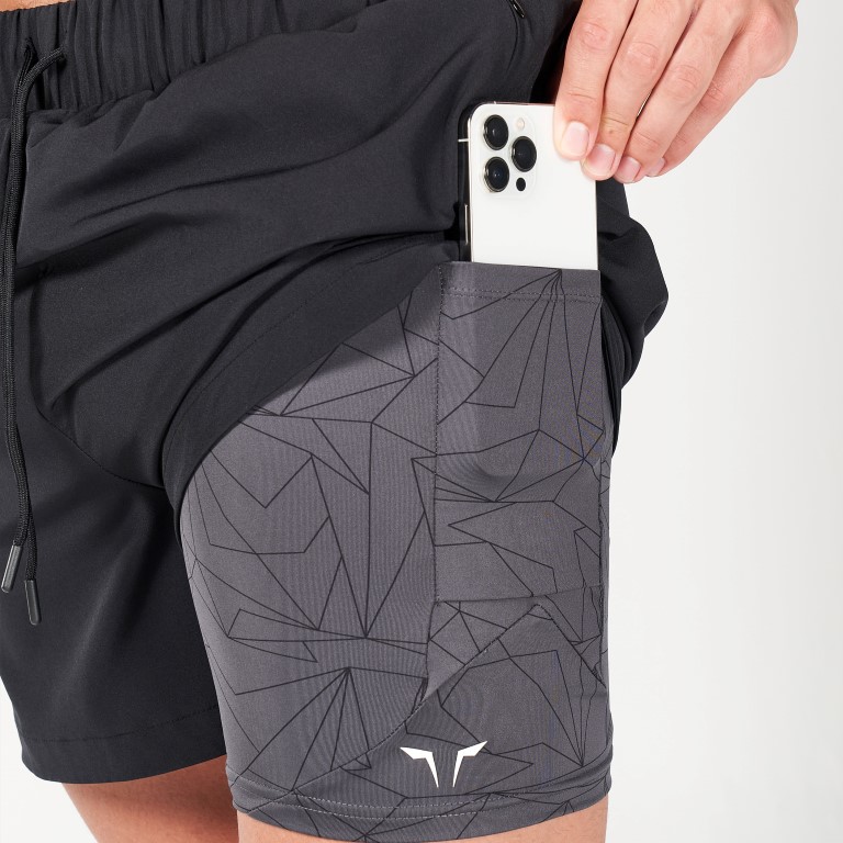 Limitless 2-in-1 5_ Shorts - Black