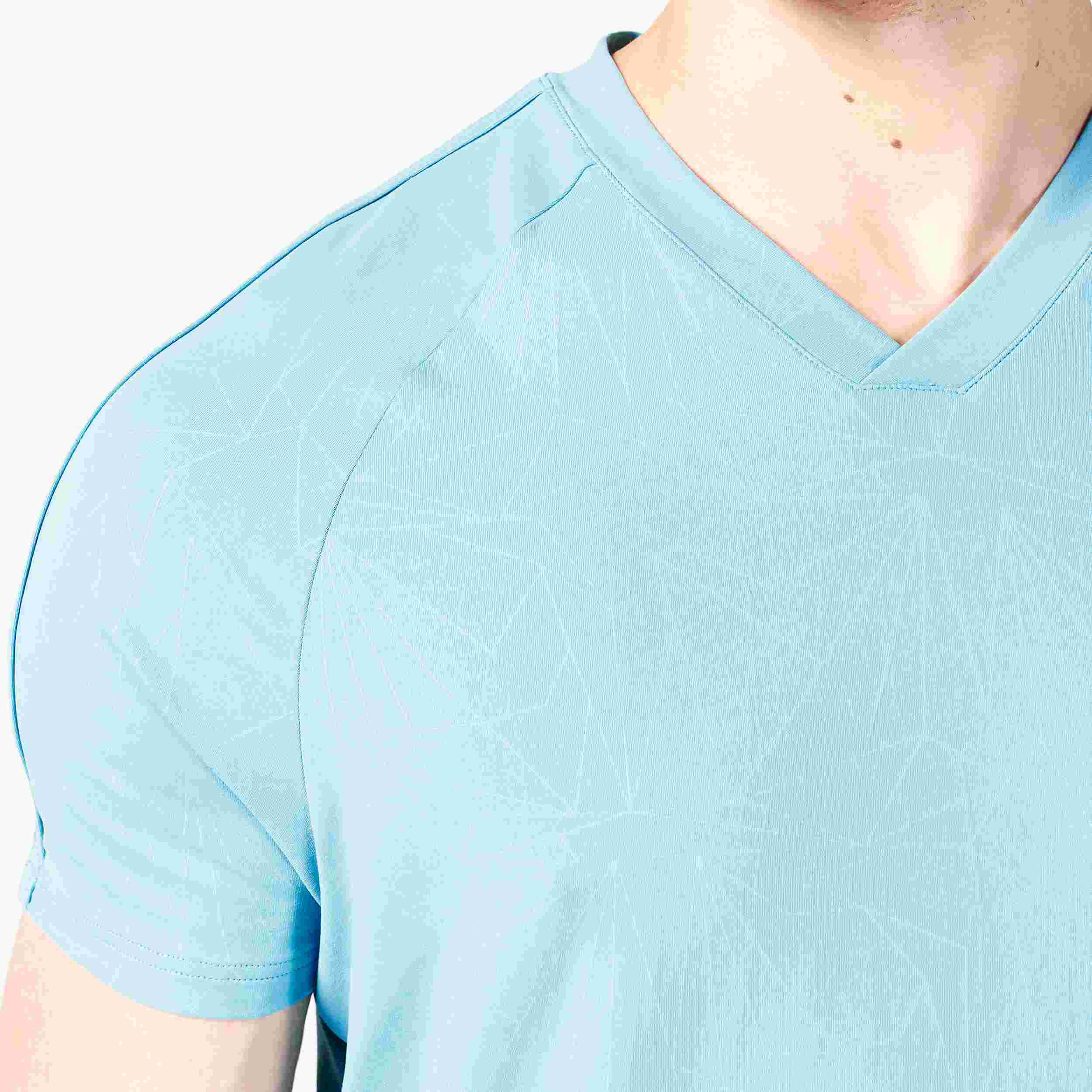 CORE V-NECK AEROTECH TEE - DELPH BLUE