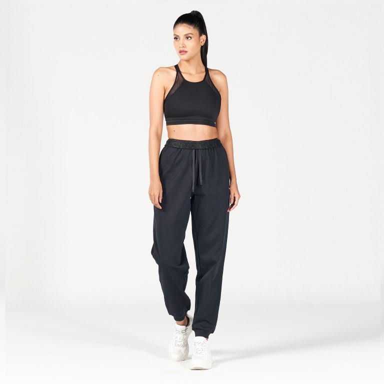 WAISTBAND SURPRISE JOGGERS - BLACK