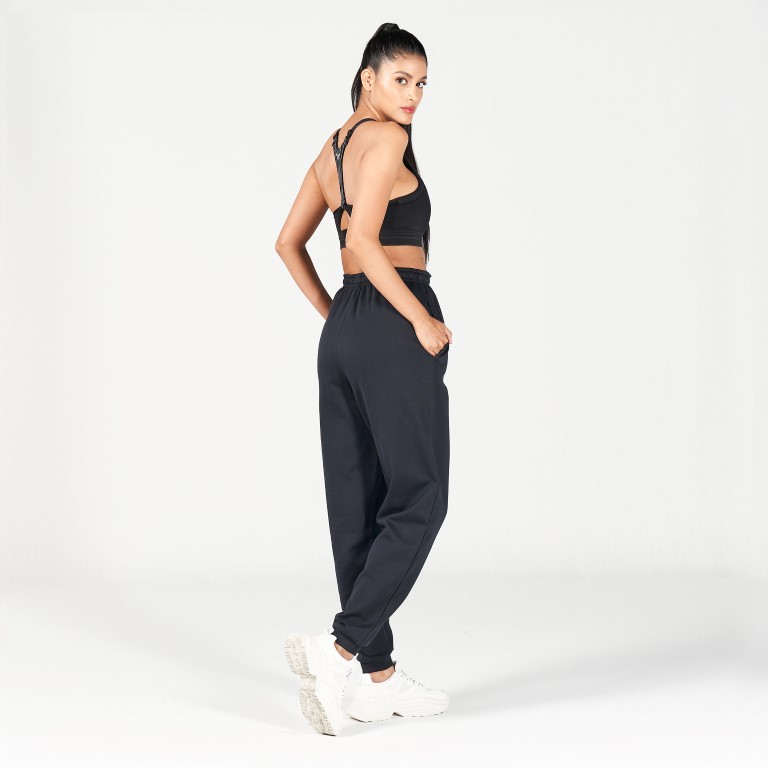WAISTBAND SURPRISE JOGGERS - BLACK