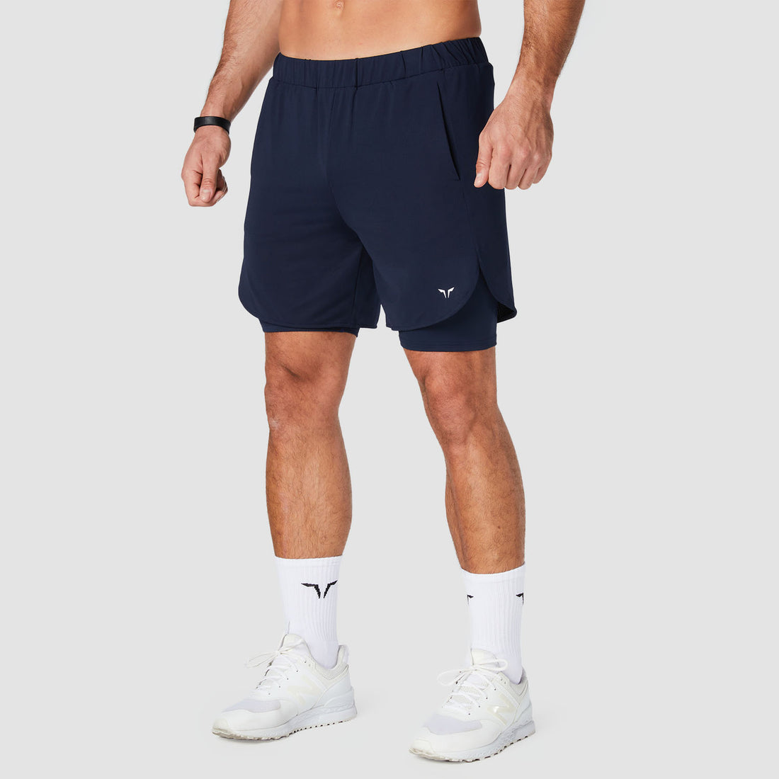CORE MESH 2-IN-1 SHORTS - NAVY