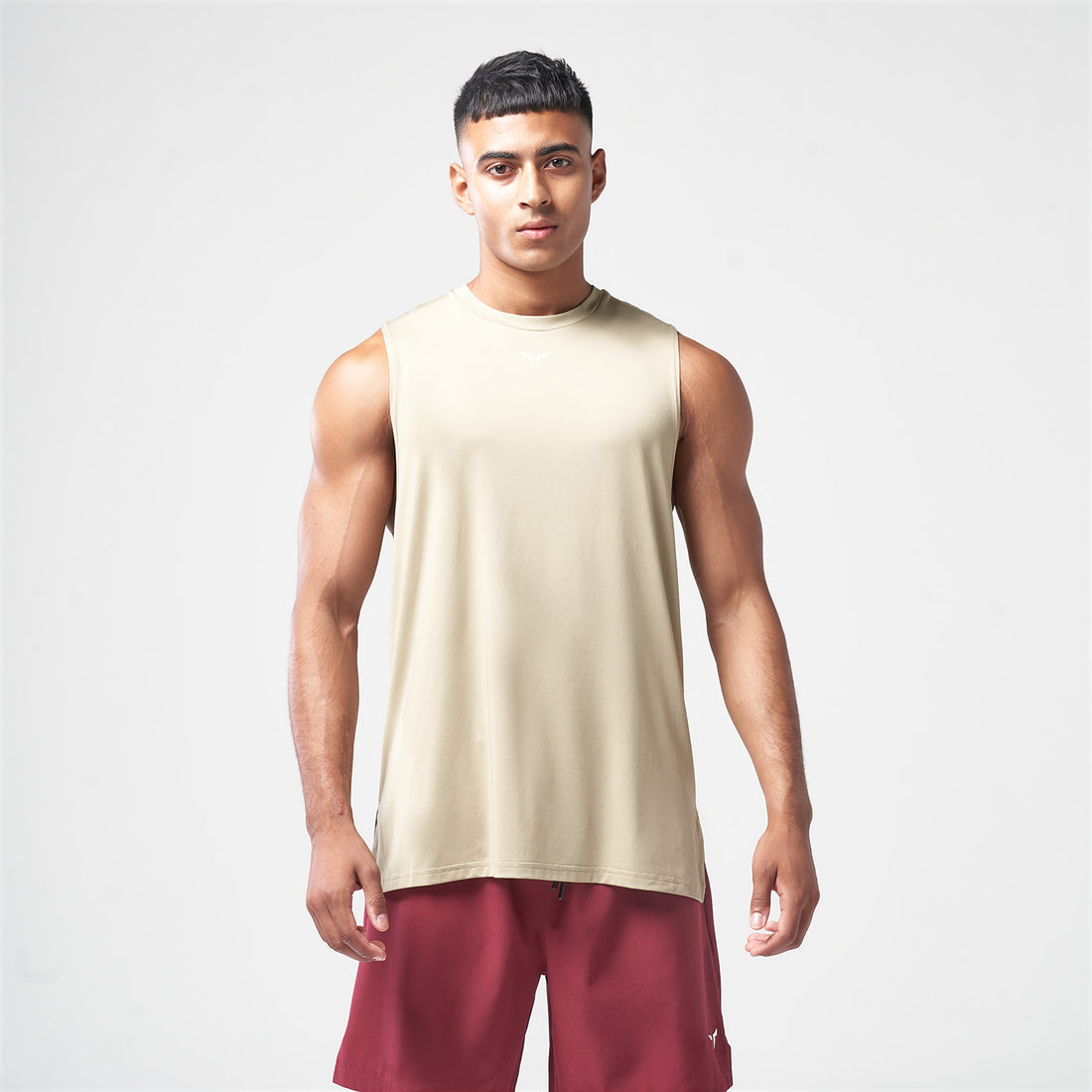 ESSENTIAL GYM TANK- SAND