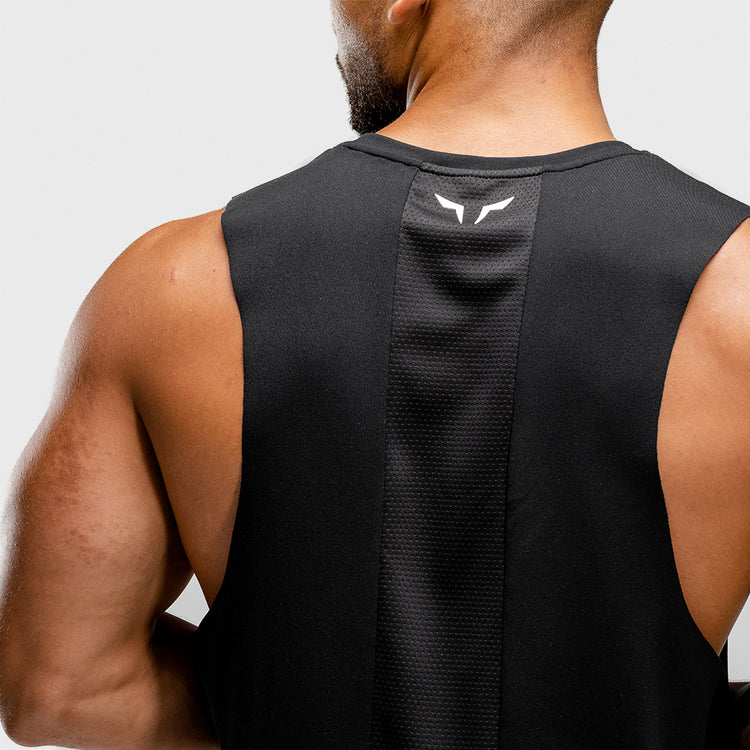 WARRIOR CUT-OFF STRINGER - BLACK